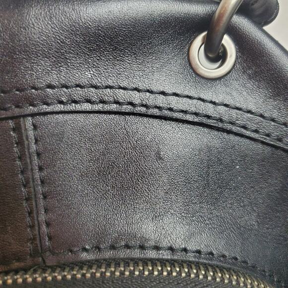 Patricia Nash Alencon Small Backpack Black Leather Travel Tote READ main image 6